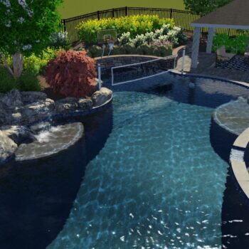 3D Pool Design 7 | Rowan Landscape and Pools
