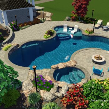 3D Pool Design 2 | Rowan Landscape and Pools